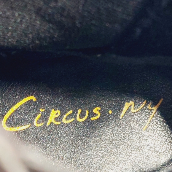 NEW Circus by Sam Edelman Stace Black Patent Chunky Platform Ankle Boots K440 - Picture 9 of 12